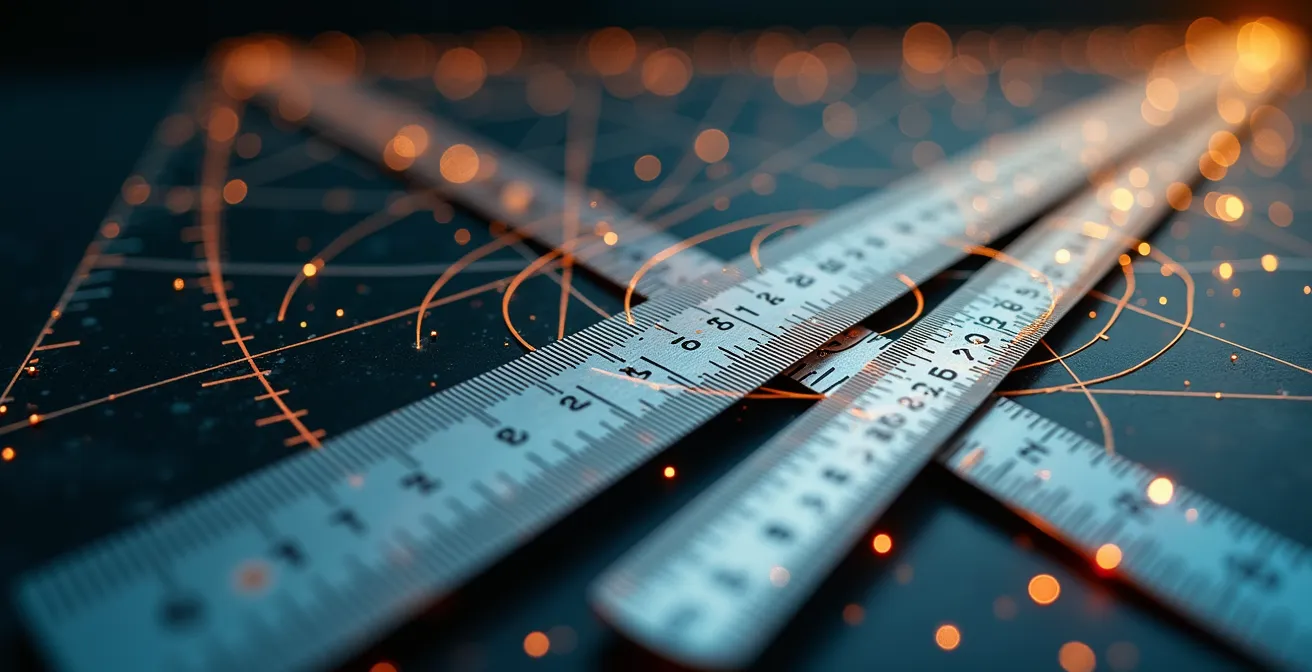 Representación abstracta del punto de equilibrio empresarial con elementos financieros